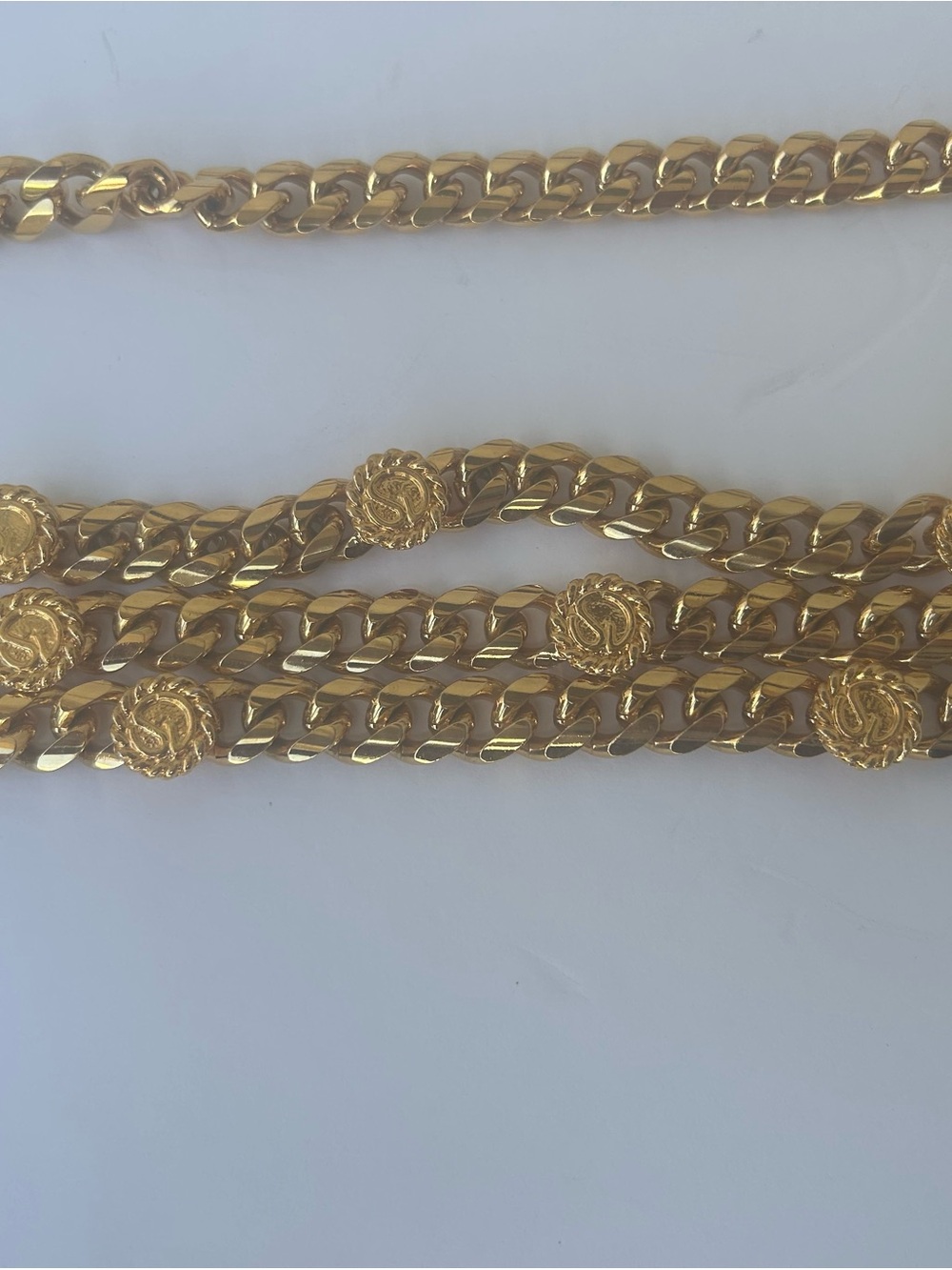 St.John Triple Strand Curb Chain Belt